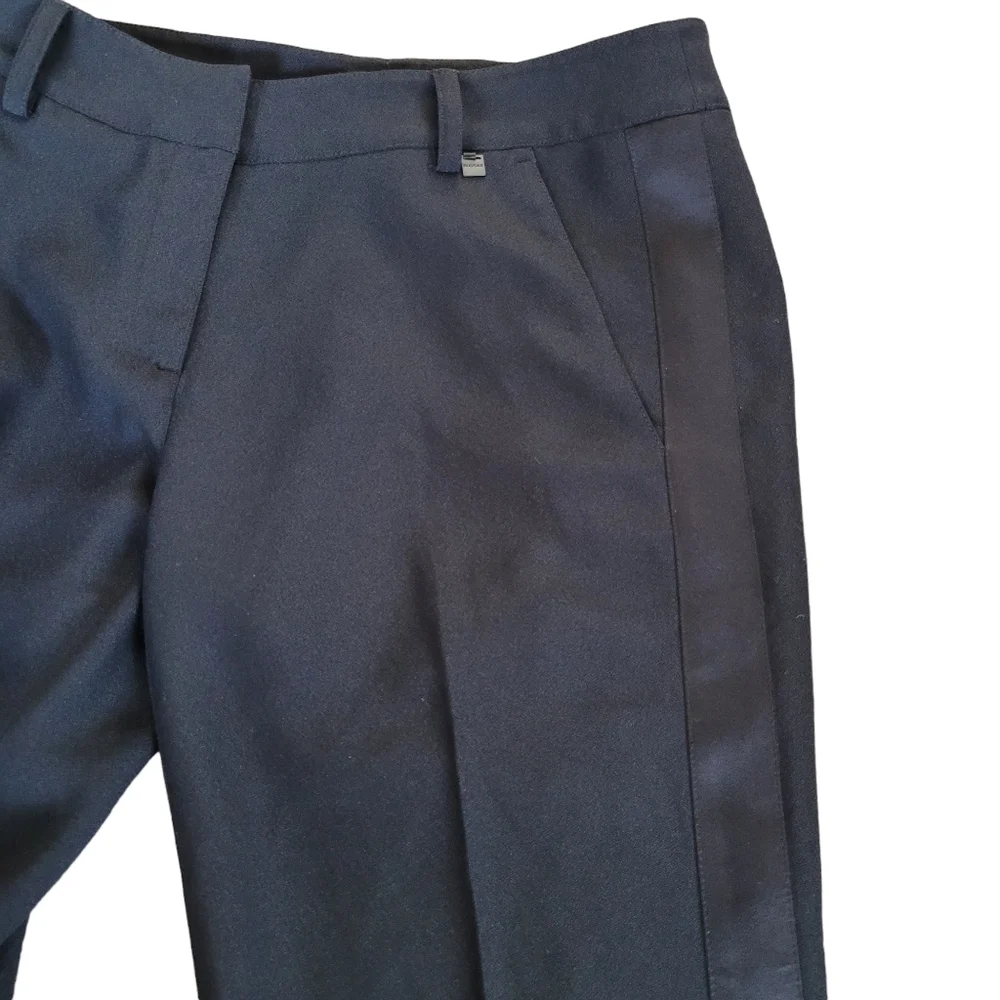 Rudsak Tuxedo Dress Pants Satin Side Stripes Slim Fit Cropped - Picture 7 of 11